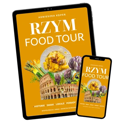 E-book „Rzym Food Tour” na tablecie i telefonie